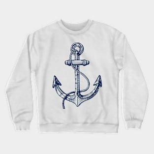 Anchor and steering wheel Crewneck Sweatshirt